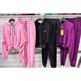 Костюм спортивний жіночий теплий SH179 purple р.42-48 "FLORA" недорого оптом від прямого постачальника