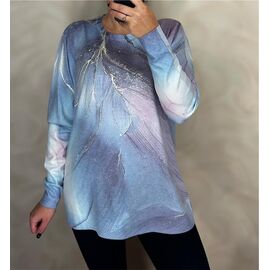 Светр жіночий 25209 blue р.48-54 "PULSE" недорого оптом від прямого постачальника