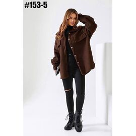 Сорочка жіноча 153-5 brown р.44-58 "ZLATA" недорого оптом від прямого постачальника