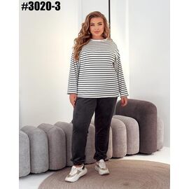 Фотография Штаны спортивные женские 3020-3 black р.54-60 "ZLATA" недорого оптом от прямого поставщика