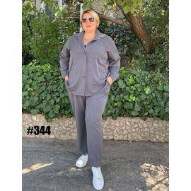Фотография Костюм женский 344-2 grey р.50-60 "ZLATA" недорого оптом от прямого поставщика