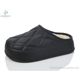 Калоші жіночі Зима 602 чорний (6 пар р.36-41) "Acorus" недорого оптом від прямого постачальника