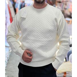 Фотография Свитер мужской 56492 white р.3XL-5XL "TURHAN" недорого оптом от прямого поставщика