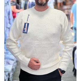 Светр чоловічий 56532 white р.L-2XL "TURHAN" недорого оптом від прямого постачальника