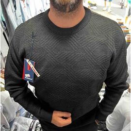Фотография Свитер мужской 56533 black р.L-2XL "TURHAN" недорого оптом от прямого поставщика