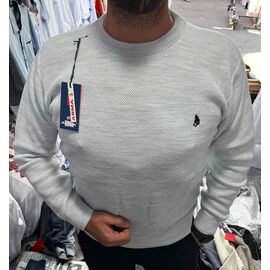 Светр чоловічий 56545 l.grey р.L-2XL "TURHAN" недорого оптом від прямого постачальника