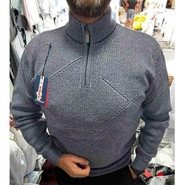 Светр чоловічий 56549 blue р.L-2XL "TURHAN" недорого оптом від прямого постачальника