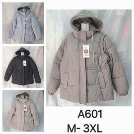 Куртка жіноча демісезонна KF601 gray р.M-3XL "Annet" недорого оптом від прямого постачальника