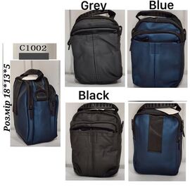 Сумка чоловіча TH1002 grey р.18*13*5 "Chus" недорого оптом від прямого постачальника