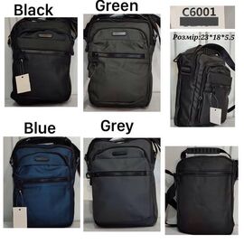 Сумка чоловіча TH6001 black р.23*18*5.5 "Chus" недорого оптом від прямого постачальника