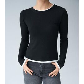 Светр жіночий LR394 black р.42-46 "Lora" недорого оптом від прямого постачальника