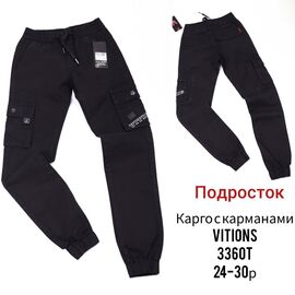 Фотография Джинсы подростковые 3360T black р.24-30 "God Baron" недорого оптом от прямого поставщика