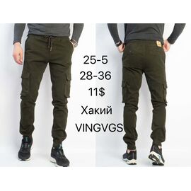 Штани чоловічі утеплені 25-5 khaki р.28-36 "God Baron" недорого оптом від прямого постачальника