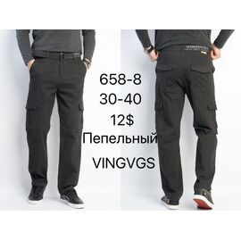 Штани чоловічі утеплені 658-8 grey р.30-40 "God Baron" недорого оптом від прямого постачальника