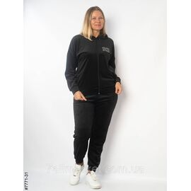 Спортивний костюм жіночий велюр напівбатал 48,50,52 (9кв) "NOWEMBER" недорого від прямого постачальника