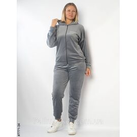 Спортивний костюм жіночий велюр напівбатал 48,50,52 (9кв) "NOWEMBER" недорого від прямого постачальника