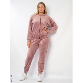 Спортивний костюм жіночий велюр напівбатал 48,50,52 (9кв) "NOWEMBER" недорого від прямого постачальника