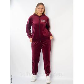 Спортивний костюм жіночий велюр напівбатал 48,50,52 (3кв) "NOWEMBER" недорого від прямого постачальника