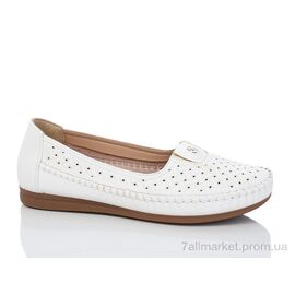 Фотография Туфли женские стильные Лето 911 white (8 пар р.37-42) "Leguzaza" недорого оптом от прямого поставщика
