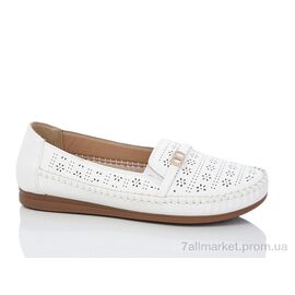 Фотография Туфли женские стильные Лето 916 white (8 пар р.37-42) "Leguzaza" недорого оптом от прямого поставщика