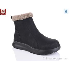 Черевики жіночі стильні Зима A7733-1 (8 пар р.36-41) "WSMR" недорого оптом від прямого постачальника