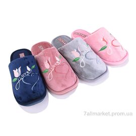 Тапки жіночі для будинку Весна/осінь H25 mix (12 пар р.36-41) "Soylu" недорого оптом від прямого постачальника