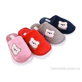 Тапки дитячі домашні Весна/осінь HC20 mix (12 пар р.30-35) "Soylu" недорого оптом від прямого постачальника
