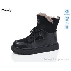 Черевики жіночі стильні Зима DH3551-1 (6 пар р.37-42) "Trendy" недорого оптом від прямого постачальника