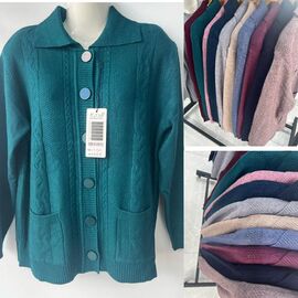 Фотография Кардиган женский 528 wine р.56 "VERJINIA" недорого оптом от прямого поставщика