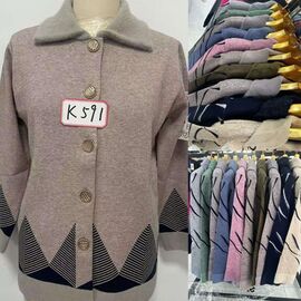 Фотография Кардиган женский 591 l.beige р.56 "VERJINIA" недорого оптом от прямого поставщика