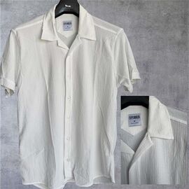 Сорочка чоловіча літня 6270 milk р.S-2XL "ROLADA" недорого оптом від прямого постачальника