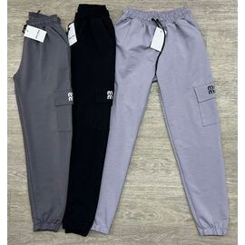 Фотография Штаны детские спортивные на девочку 294-3M black р.13-17 "MirWear" недорого оптом от прямого поставщика