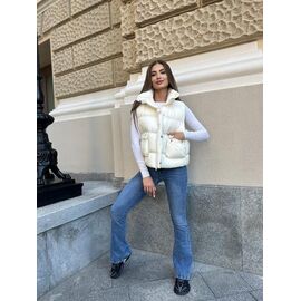Фотография Жилетка женская 158 l.beige р.S-M "QU STYLE" недорого оптом от прямого поставщика