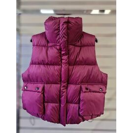 Фотография Жилетка женская 158 wine р.S-M "QU STYLE" недорого оптом от прямого поставщика