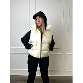 Фотография Жилетка женская 165 l.beige р.S-M "QU STYLE" недорого оптом от прямого поставщика