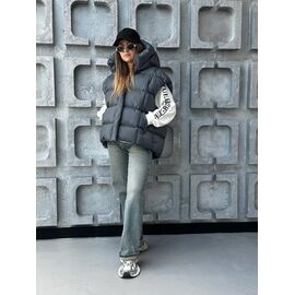 Фотография Жилетка женская 2025 d.grey р.S-M "QU STYLE" недорого оптом от прямого поставщика