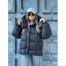 Фотография Куртка женская зимняя 220 grey р.S-M "QU STYLE" недорого оптом от прямого поставщика