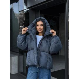 Фотография Куртка женская зимняя 221 d.grey р.S-M "QU STYLE" недорого оптом от прямого поставщика