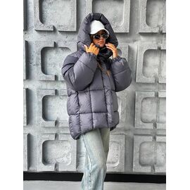 Фотография Куртка женская зимняя 225 grey р.S-M "QU STYLE" недорого оптом от прямого поставщика