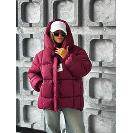 Фотография Куртка женская зимняя 225 wine р.S-M "QU STYLE" недорого оптом от прямого поставщика