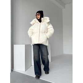 Фотография Куртка женская зимняя 230 l.beige р.S-M "QU STYLE" недорого оптом от прямого поставщика