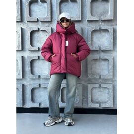 Фотография Куртка женская зимняя 230 wine р.S-M "QU STYLE" недорого оптом от прямого поставщика