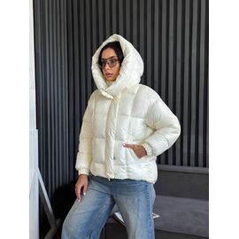 Фотография Куртка женская зимняя 237 l.beige р.S-M "QU STYLE" недорого оптом от прямого поставщика