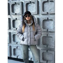 Фотография Куртка женская зимняя 2485 grey р.S-M "QU STYLE" недорого оптом от прямого поставщика
