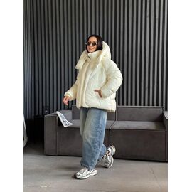 Фотография Куртка женская зимняя 2492 l.beige р.S-M "QU STYLE" недорого оптом от прямого поставщика