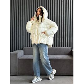 Куртка жіноча зимова 2520 l.beige р.S-M "QU STYLE" недорого оптом від прямого постачальника