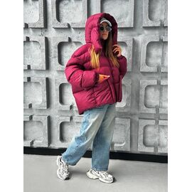 Куртка жіноча зимова 2520 wine р.S-M "QU STYLE" недорого оптом від прямого постачальника