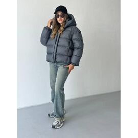 Куртка жіноча зимова 2522 grey р.S-M "QU STYLE" недорого оптом від прямого постачальника