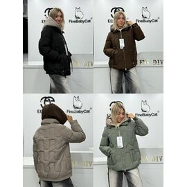 Куртка жіноча зимова 2620 khaki р.44-52 "Yafeier" недорого оптом від прямого постачальника