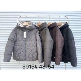 Фотография Куртка женская зимняя 5915 d.grey р.48-54 "Yafeier" недорого оптом от прямого поставщика